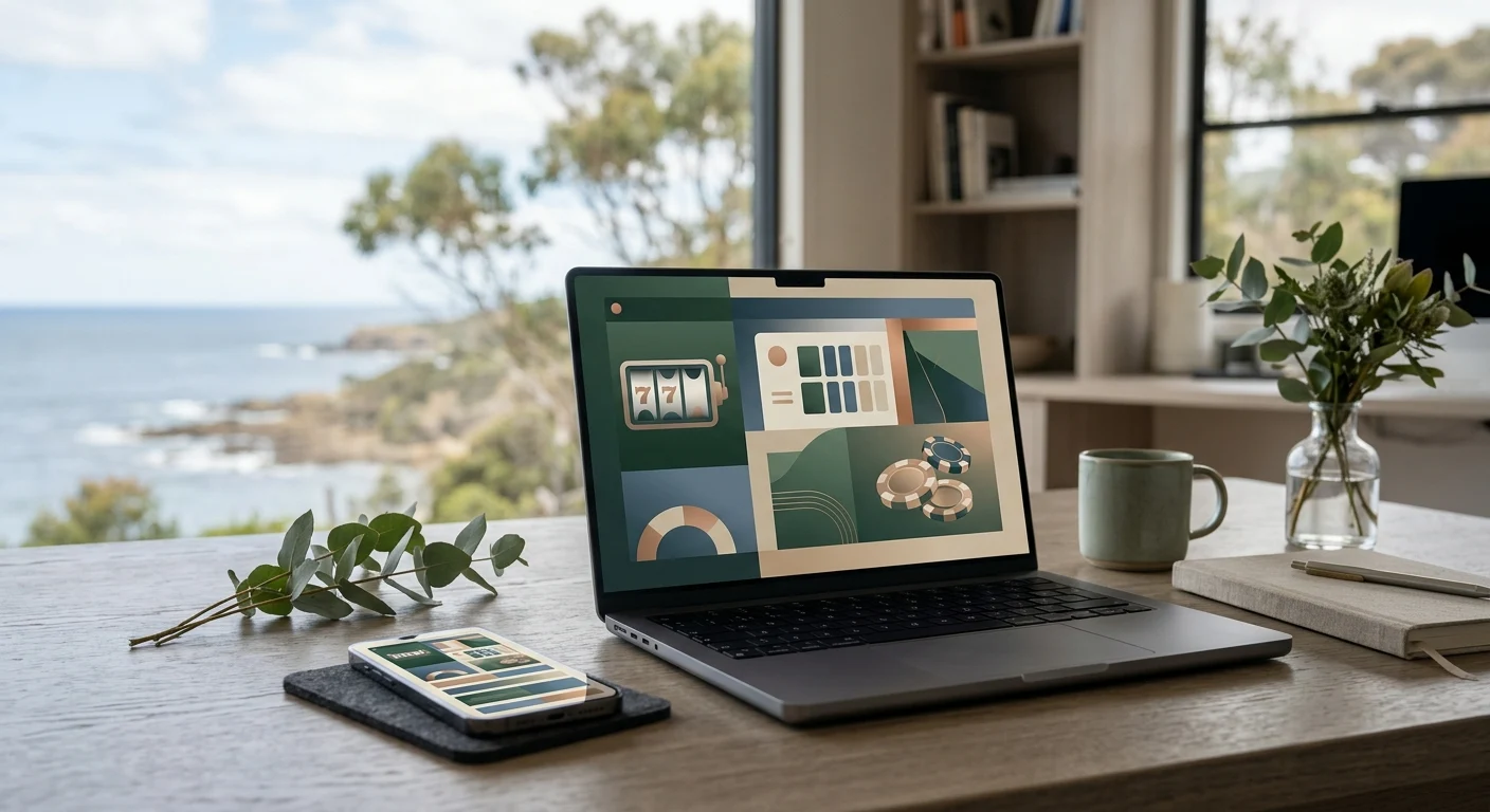 Spinstralia casino review shown across mobile and desktop devices